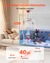 VEVOR Protein Skimmer for 53-106 Gal Saltwater Aquariums Internal with Pump, Protein Skimmer with DC Pinwheel Pump, Adjustable Control, Air Silencer, for 53-106 Gallon Saltwater Aquariums & Reef Tank