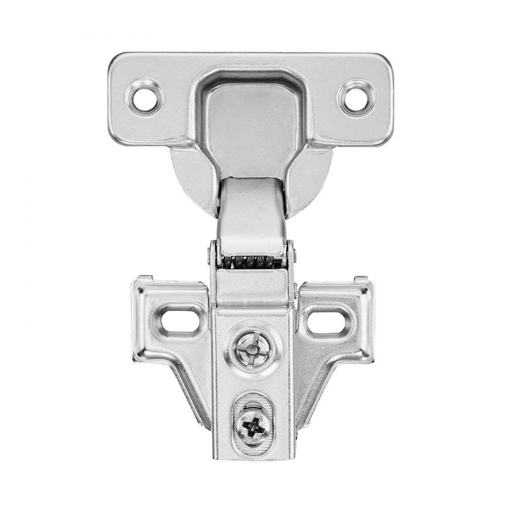 VEVOR Cabinet Hinges, 60 Packs Partial Overlay Kitchen Cabinet Door Hinges, 100 Degree Opening Angel Soft Close Concealed Cupboard Hinges for Framed + Frameless Cabinet Type, with Mounting Screws