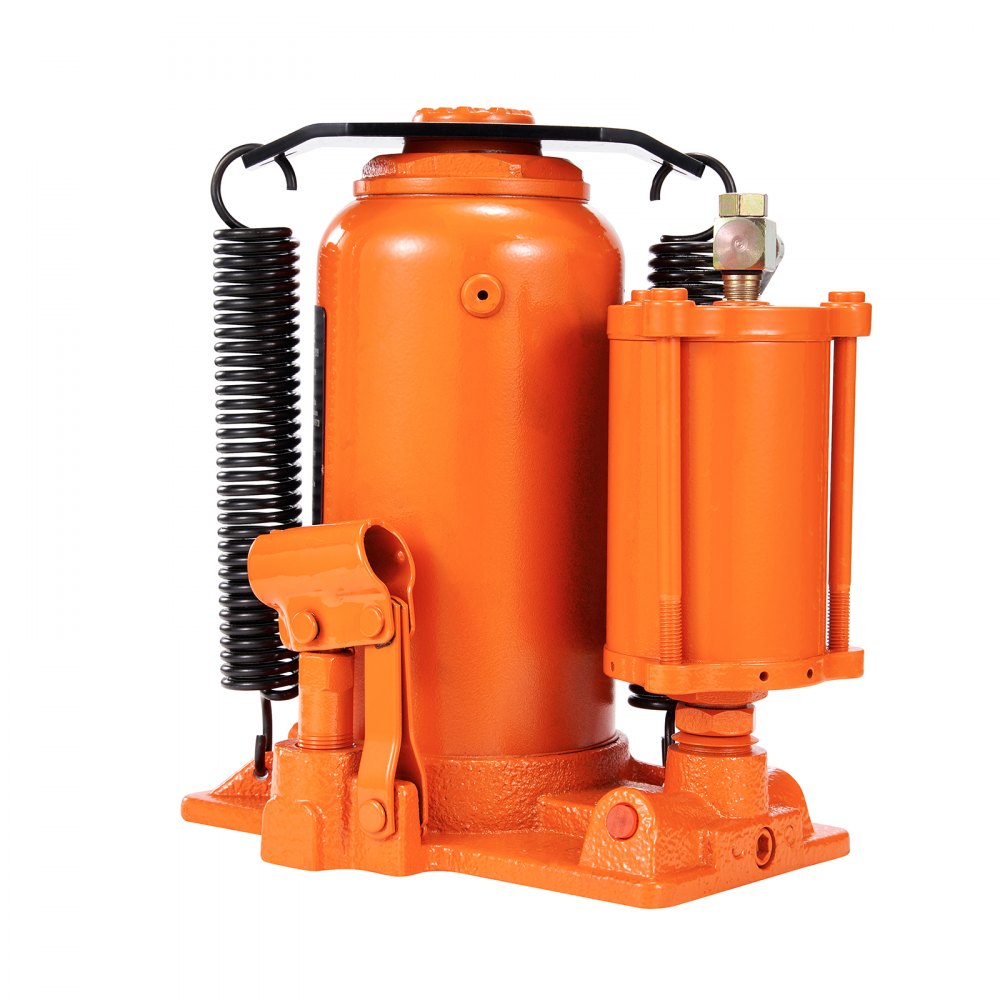 VEVOR Air Hydraulic Bottle Jack, 20 Ton/40000 LBS All Welded Bottle Jack, 10.4-19.7 inch Lifting Range, Manual Handle and Air Pump, for Car, Pickup, Truck, RV, Auto Repair, Industrial Engineering