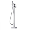 VEVOR Freestanding Bathtub Faucet, Floor Mount, Freestanding Tub Filler, Shower Mixer Taps, Two Water Modes, 360° Swivel Spout, for Bathing & Showering Pet Bathing Cleaning Drains Toilet Flushing
