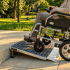 VEVOR Threshold Ramp for Doorways, 24 x 35.8 in, Platform Aluminum Wheelchair Ramp with Adjustable Height, Non-Slip Door Threshold Ramps, 800 lbs Load Capacity, for Home Steps, Wheelchairs, Walkers
