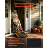 VEVOR Threshold Ramp for Doorways, 26.4 x 31.9 in, Platform Aluminum Wheelchair Ramp with Adjustable Height, Non-Slip Door Threshold Ramps, 400 lbs Load Capacity, for Home Steps, Wheelchairs, Walkers