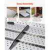 VEVOR Threshold Ramp for Doorways, 29.5 x 24.3 in, Platform Aluminum Wheelchair Ramp, Non-Slip Door Threshold Ramps, 750 lbs Load Capacity, for Home Steps, Curbs, Wheelchairs, Walkers, Scooter, Carts