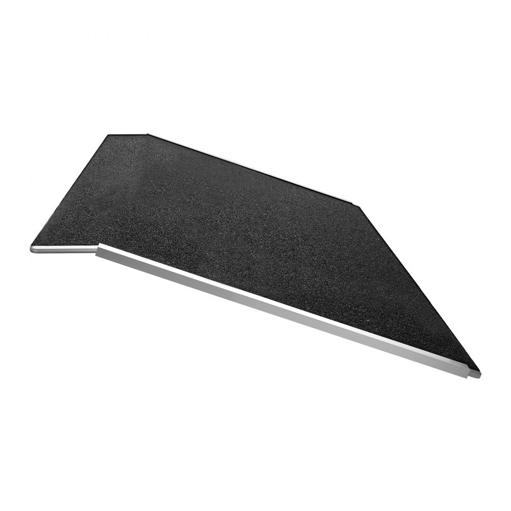 VEVOR Threshold Ramp for Doorways, 31.9 x 15.4 in, Platform Aluminum Wheelchair Ramp, Non-Slip Door Threshold Ramps, 400 lbs Load Capacity, for Home Steps, Curbs, Wheelchairs, Walkers, Scooter, Carts