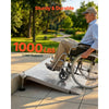 VEVOR Threshold Ramp for Doorways, 42.5 x 23.2 in, Platform Aluminum Wheelchair Ramp with Adjustable Height, Non-Slip Door Threshold Ramps, 1000 lbs Capacity, for Home Steps, Wheelchairs, Walkers