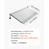 VEVOR Threshold Ramp for Doorways, 42.5 x 23.2 in, Platform Aluminum Wheelchair Ramp with Adjustable Height, Non-Slip Door Threshold Ramps, 1000 lbs Capacity, for Home Steps, Wheelchairs, Walkers