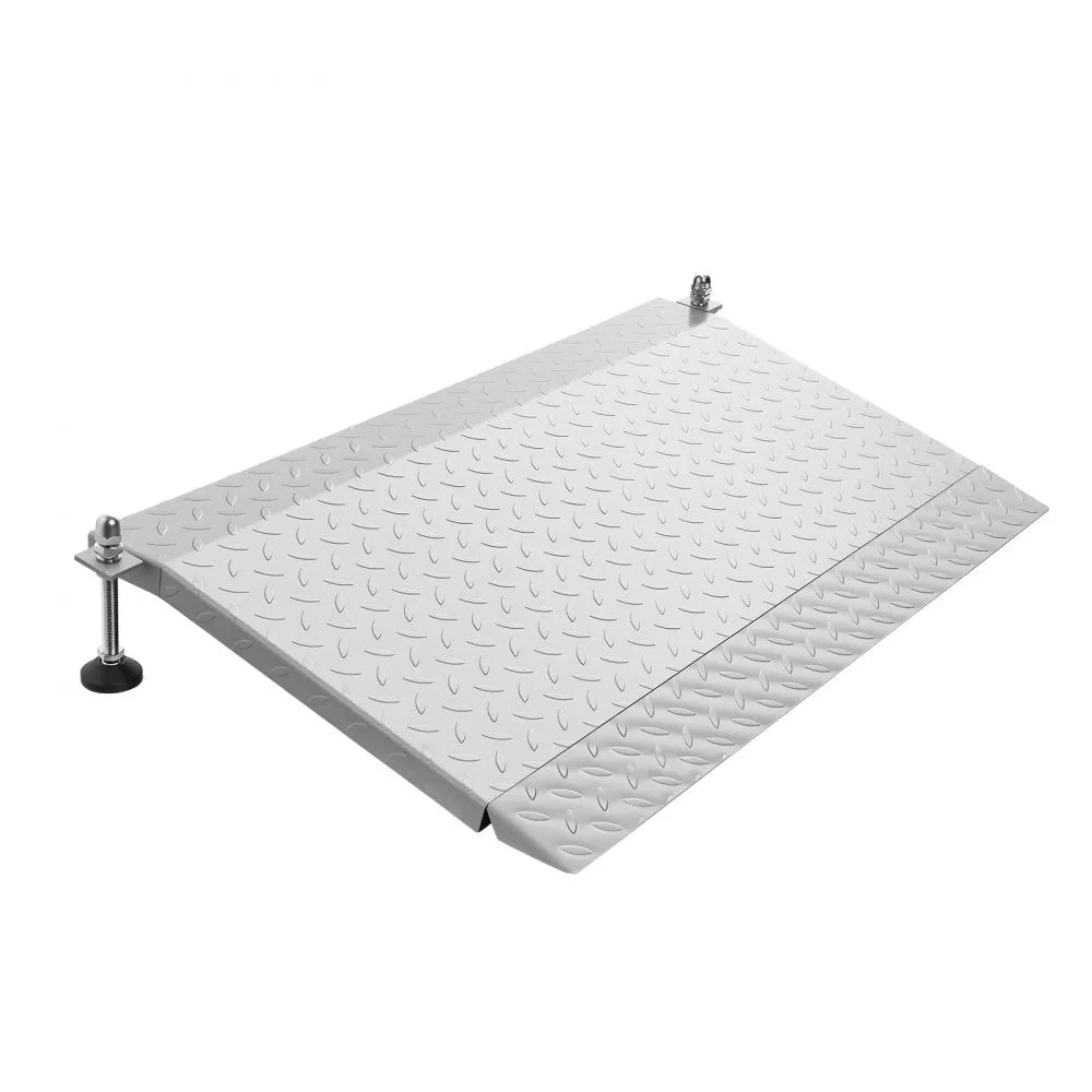 VEVOR Threshold Ramp for Doorways, 42.5 x 23.2 in, Platform Aluminum Wheelchair Ramp with Adjustable Height, Non-Slip Door Threshold Ramps, 1000 lbs Capacity, for Home Steps, Wheelchairs, Walkers