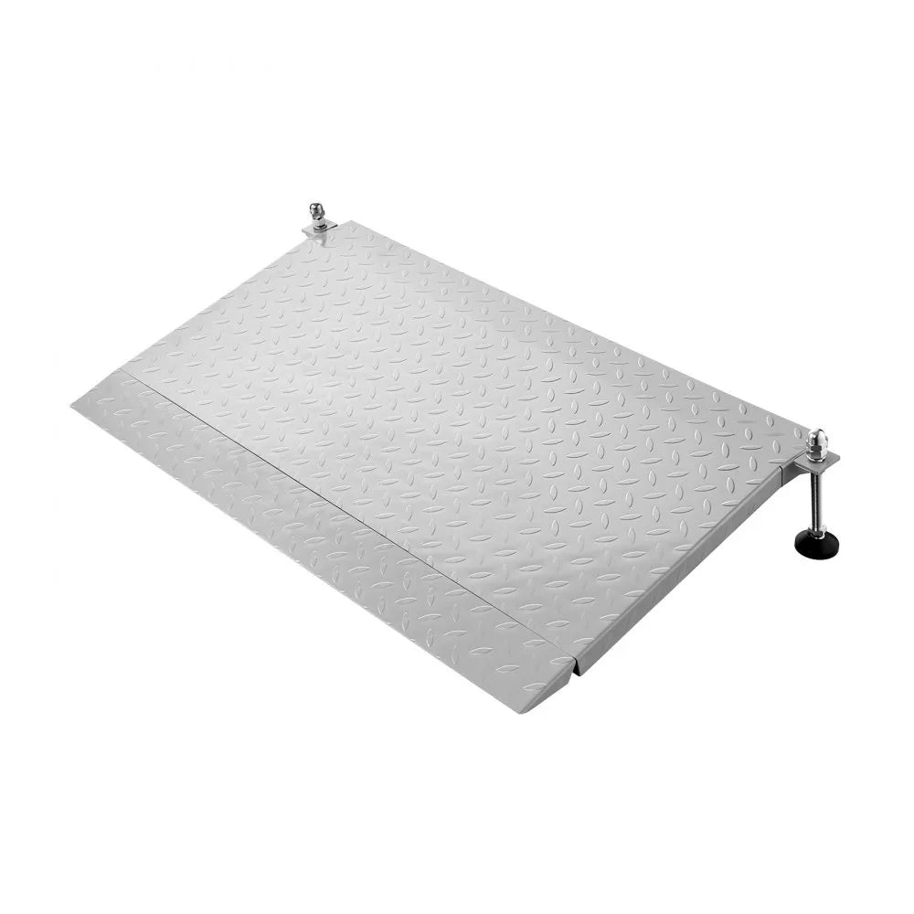 VEVOR Threshold Ramp for Doorways, 42.5 x 23.2 in, Platform Aluminum Wheelchair Ramp with Adjustable Height, Non-Slip Door Threshold Ramps, 1000 lbs Capacity, for Home Steps, Wheelchairs, Walkers