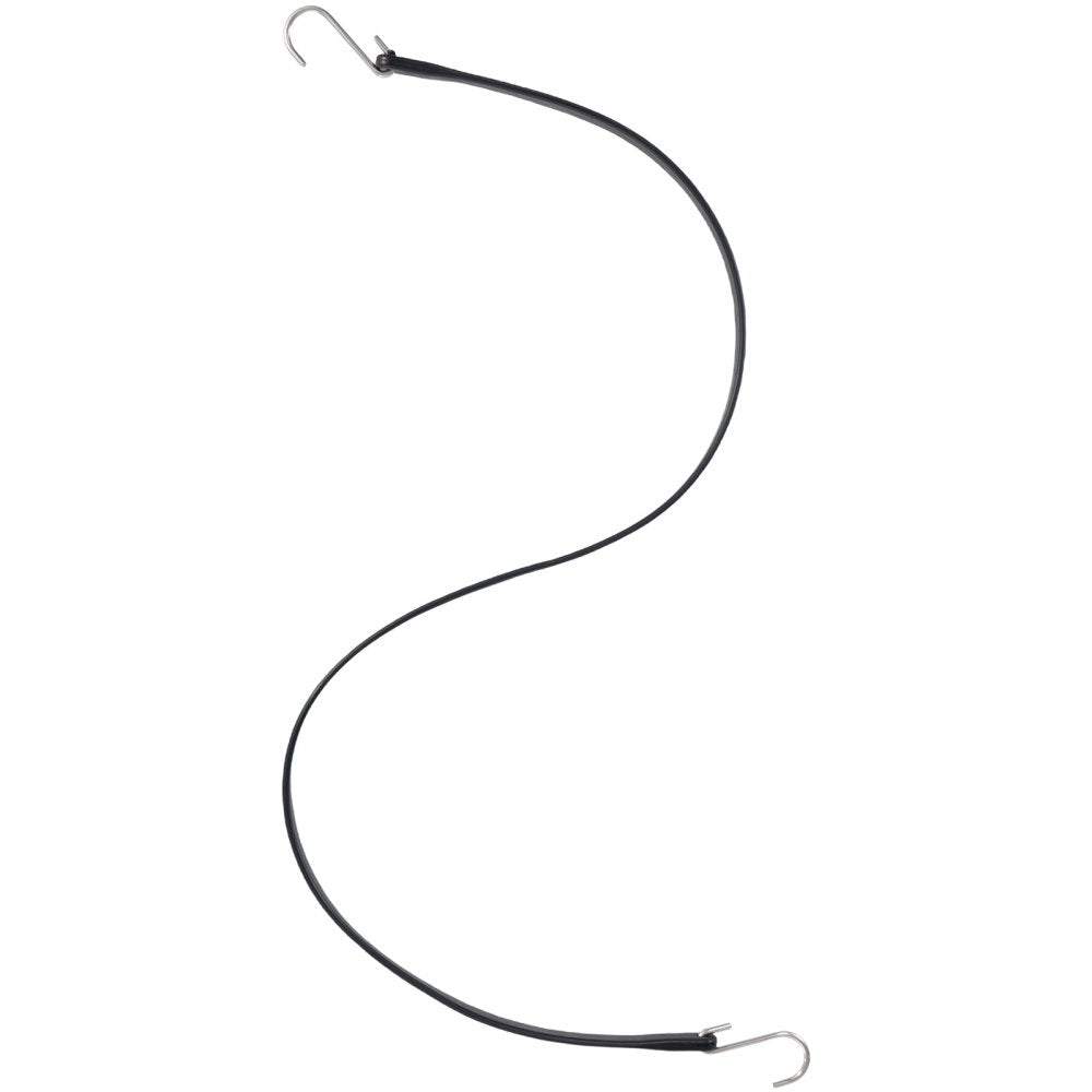 VEVOR Rubber Bungee Cords, 11 Pack 9\", 21 Pack 15\", 21 Pack 21\", Natural Rubber Tie Down Straps with S Hooks, Heavy Duty Assorted Sizes Outdoor Tarp Straps for Securing Flatbed Trailers, Canvases,