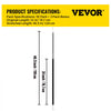 VEVOR Rubber Bungee Cords, 53 Pack 31\" Long, Weatherproof EPDM Rubber Tie Down Straps with Crimped S Hooks, Heavy Duty Outdoor Tarp Straps for Securing Flatbed Trailers, Canvases, Cargo, and More