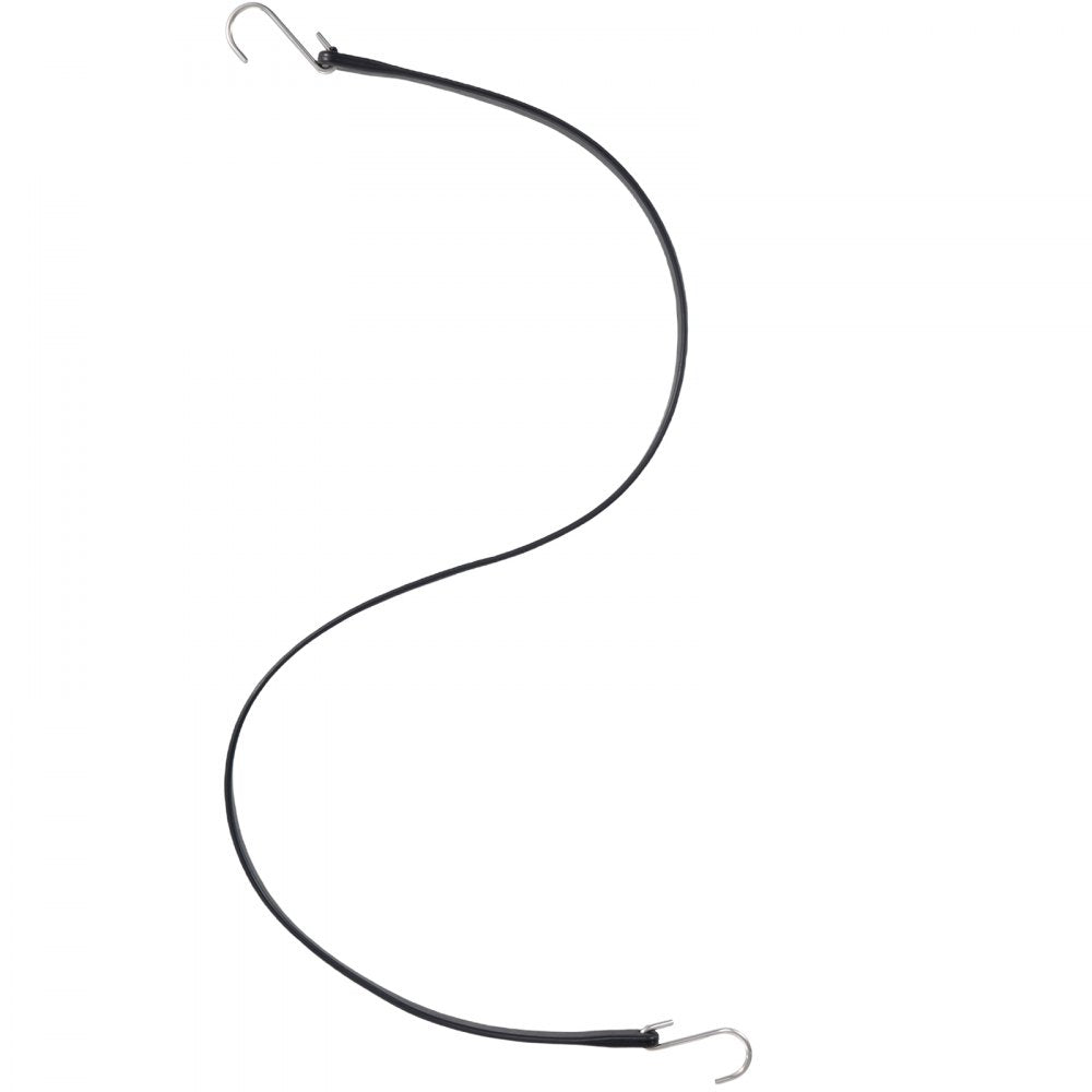 VEVOR Rubber Bungee Cords, 53 Pack 31\" Long, Weatherproof EPDM Rubber Tie Down Straps with Crimped S Hooks, Heavy Duty Outdoor Tarp Straps for Securing Flatbed Trailers, Canvases, Cargo, and More