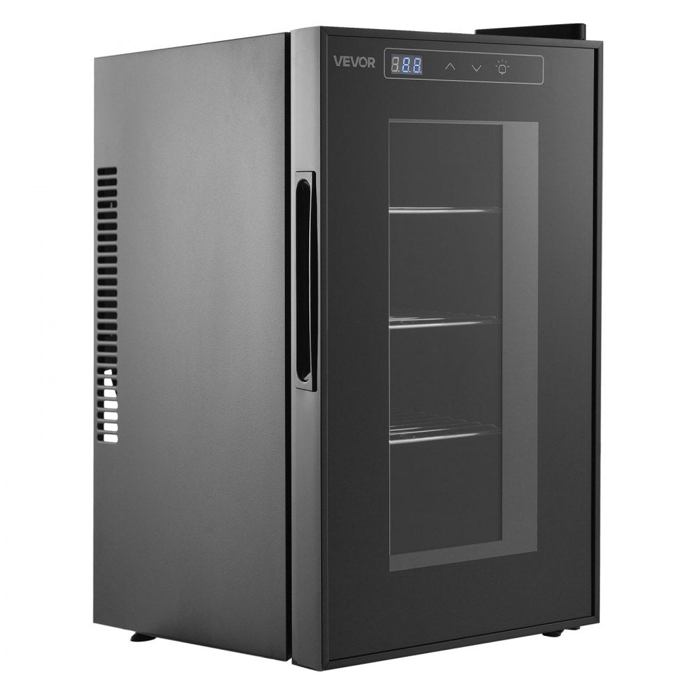 VEVOR Reptile Incubator 23L Digital Egg Incubator with Cooling & Heating, for Small Reptiles Hatching Lizard Snake Turtle Eggs, 50-104°F Temperature Control, LED Display & 3 Detachable Shelves, Black