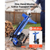VEVOR Electric Log Splitter 6.5 Ton 15 Amp 1.98 HP Motor Wood Splitter, for Home Yard Forestry Harvesting, Kindling Cutting, 3400 RPM Portable Firewood Splitting Machine with Hydraulic Ram & Wheels