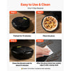 VEVOR Pizza Oven, 12 in Electric Pizza Maker, 1200W Electric Pizzas Cooker with Non-Stick Coating, 180° Open for Dual Side Baking, Heats up to 410 ˚F, Multi-Function Cooking, for Pizzas, Barbecue