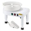 VEVOR Pottery Wheel, 11 in Ceramic Wheel Forming Machine, 60-300 RPM Adjustable Speed with Foot Pedal Control, Detachable Basin, Adjustable Lift Leg, Complete Accessories for Home Pottery, DIY, White