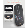 VEVOR Balance Board, 2-in-1 Wobble Board Trainer for Adults, Premium Wooden Balance Training Equipment, with Roller, Magnetic Stoppers, Storage Rack, for Core Workouts, Surf Trainer & Physical Therapy