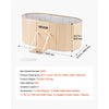 VEVOR Portable Foldable Bathtub 47.2"x23.6"x19.7" Soaking for Adults Beige, for Bathroom Shower Stall, 5-Layer Insulation, Space Saving, Family Hot SPA Ice Bath Tub with 2 Drain Ports, Indoor Outdoor