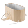 VEVOR Portable Foldable Bathtub 47.2"x23.6"x19.7" Soaking for Adults Beige, for Bathroom Shower Stall, 5-Layer Insulation, Space Saving, Family Hot SPA Ice Bath Tub with 2 Drain Ports, Indoor Outdoor