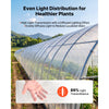 VEVOR Greenhouse Plastic Sheeting 24 x 100 ft 5 Mil Clear Polyethylene Film, for Farms Agriculture Garden Outdoor Plant, Water Sun Frost Wind Dust Resistant, Heavy Duty Thick Winter Hoop House Cover