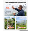 VEVOR Greenhouse Plastic Sheeting 24 x 100 ft 5 Mil Clear Polyethylene Film, for Farms Agriculture Garden Outdoor Plant, Water Sun Frost Wind Dust Resistant, Heavy Duty Thick Winter Hoop House Cover
