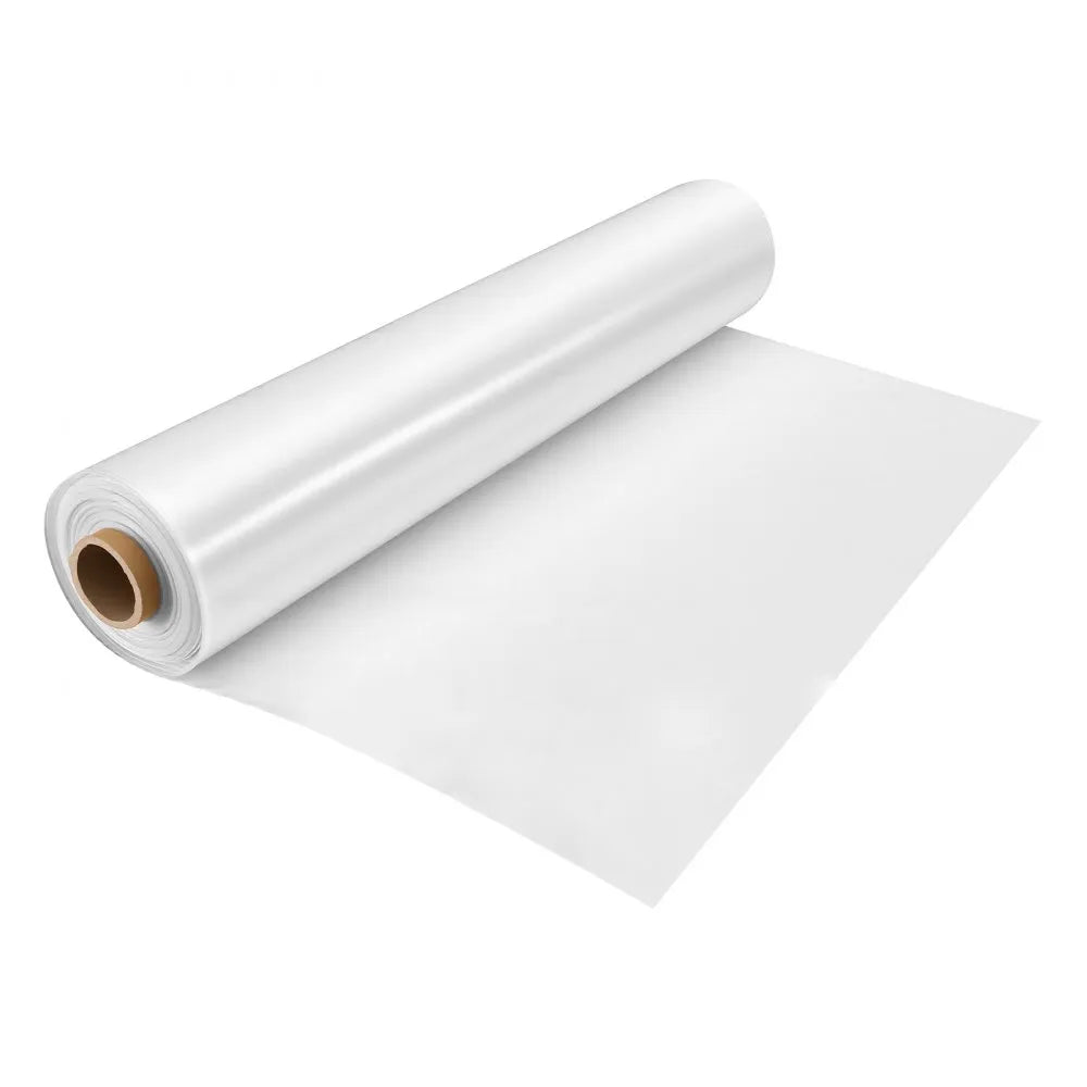 VEVOR Greenhouse Plastic Sheeting 12 x 100 ft 6 Mil Clear Polyethylene Film, for Farms Agriculture Garden Outdoor Plant, Water Sun Frost Wind Dust Resistant, Heavy Duty Thick Winter Hoop House Cover