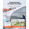 VEVOR Greenhouse Plastic Sheeting 10 x 100 ft 6 Mil Clear Polyethylene Film, for Farms Agriculture Garden Outdoor Plant, Water Sun Frost Wind Dust Resistant, Heavy Duty Thick Winter Hoop House Cover