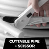 VEVOR Oxygen Non-Barrier PEX Tubing 300 Ft White 3/4 Inch PEX Pipe Radiant Heat Floor EVOH Pex-B Heat Durable Plumbing Flexible for Residential Commercial Heating Plumbing