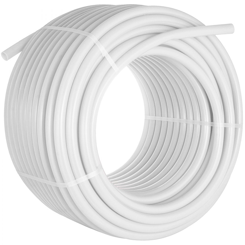 VEVOR Oxygen Non-Barrier PEX Tubing 300 Ft White 3/4 Inch PEX Pipe Radiant Heat Floor EVOH Pex-B Heat Durable Plumbing Flexible for Residential Commercial Heating Plumbing