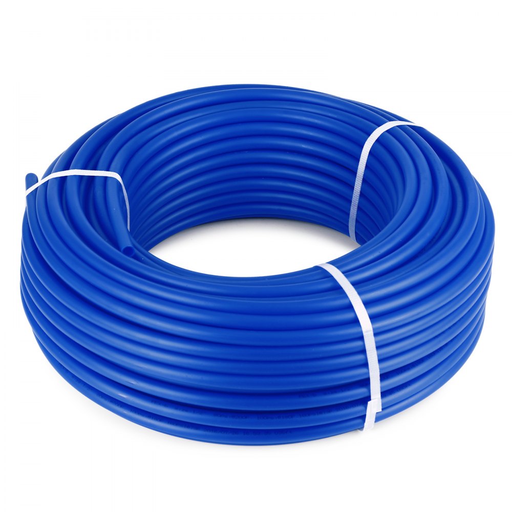VEVOR 3/4" PEX Tubing 300Ft Non-Barrier PEX Pipe Blue Pex-b Tube Coil for Hot and Cold Water Plumbing Open Loop Radiant Floor Heating System PEX Tubing (3/4" Non-Barrier, 300Ft/Blue)