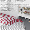 VEVOR Oxygen Barrier PEX Tubing - 1/2 Inch X 500 Feet Tube Coil - EVOH PEX-B Pipe for Residential Commercial Radiant Floor Heating Pex Pipe (1/2" O2-Barrier, 500Ft/Red)