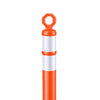 VEVOR Traffic Cones Delineator Posts, 42 Inch 12-Pack Orange Safety Post Cones with 11.8" x 11.8" Weighted Base & Reflective Strips for Parking Lots, Traffic Control, Road Safety, Construction Zones