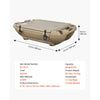 VEVOR Floating Cooler, 40 QT Floating Ice Chest with Dry Storage & Tow Rope, Premium LLDPE Amphibious Drink Cooler for Water & Land, Cruise Smoothly Stable on Lake, River, Pool, Beach, Kayak, Apricot