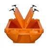 VEVOR Floating Cooler, 40 QT Floating Ice Chest with Dry Storage & Tow Rope, Premium LLDPE Amphibious Drink Cooler for Water & Land, Cruise Smoothly Stable on Lake, River, Pool, Beach, Kayak, Orange