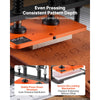 VEVOR Leather Cutting Machine 10.24 x 5.91 in Embossing Plate Die Cutter, Hand Press Leather Embossing & Die Cutting, 3300 lbs Pressure, 0.47 in Stroke, Dual Guide Shafts, for Fabric, Paper, Silicone
