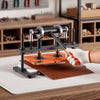 VEVOR Leather Cutting Machine 10.24 x 5.91 in Embossing Plate Die Cutter, Hand Press Leather Embossing & Die Cutting, 3300 lbs Pressure, 0.47 in Stroke, Dual Guide Shafts, for Fabric, Paper, Silicone