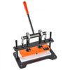 VEVOR Leather Cutting Machine 11.02 x 5.51 in Embossing Plate Die Cutter, Hand Press Leather Embossing & Die Cutting, 3300 lbs Pressure, 0.47 in Stroke, Dual Guide Shafts, for Fabric, Paper, Silicone