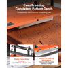 VEVOR Leather Cutting Machine 14.17 x 10.24 in Embossing Plate Die Cutter, Hand Press Leather Embossing & Die Cutting, 3300 lbs Pressure, 0.47 in Stroke, Dual Guide Shafts, for Fabric, Paper, Silicone