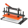 VEVOR Leather Cutting Machine 14.17 x 10.24 in Embossing Plate Die Cutter, Hand Press Leather Embossing & Die Cutting, 3300 lbs Pressure, 0.47 in Stroke, Dual Guide Shafts, for Fabric, Paper, Silicone