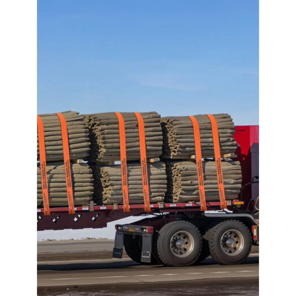 VEVOR Winch Straps, 4 in x 30 ft Truck Straps with Flat Hook, 10 Pack Heavy Duty Trailer Straps with 18000 lbs Break Strength, Cargo Tie-Down Straps, for Flatbeds, Trucks, Trailers, Farms & Rescues