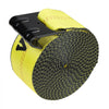 VEVOR Winch Straps, 4" x 30', 6000 lbs Load Capacity, 18000 lbs Break Strength, Truck Straps with Flat Hook, Flatbed Tie Downs Cargo Control for Trailers, Farms, Rescues, Tree Saver, Yellow (4 Pack)