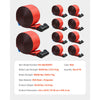 VEVOR Winch Straps, 4" x 30', 6000 lbs Load Capacity, 18000 lbs Breaking Strength, Truck Straps with Flat Hook, Flatbed Tie Downs Cargo Control for Trailers, Farms, Rescues, Tree Saver, Red (10 Pack)