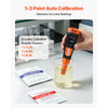 VEVOR pH Meter, Accurate pH/EC (Conductivity)/TDS (ppm) Multi-Parameter Measurement, IP68 Waterproof Probe, Pocket Tester Kit with Calibration Powder Packets, VA Display, for Water Quality Testing