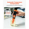 VEVOR TDS Meter, 0-9990 ppm Measuring Range, EC (Conductivity) /TDS (ppm) Multi-Parameter Measurement, Digital Water Tester with ATC, Clear VA Display Screen, for Drinking Water Quality Testing