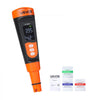 VEVOR pH Meter, 0-14 pH Range, IP68 Waterproof Probe, Pocket Tester Kit with Calibration Powder Packets, VA Display Screen, for Drinking Water, Hydroponics, and Aquarium Water Quality Testing
