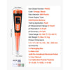 VEVOR Food pH Meter, 0-14 pH Range, IP68 Waterproof Probe, Pocket Tester Kit with Automatic Temperature Compensation, Calibration Powder Packets, Easy to Read, for Food Fermentation, Dough, Meat