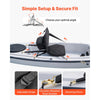 VEVOR Kayak Seat, 1 Pack 1" Thick, Universal Paddle Board Seat with Back Support, Hexagonal Sit-on-Top Soft Padded Cushion with Storage Bag & Adjustable Straps for SUP, Fishing Boat, Inflatable Kayak