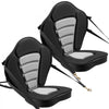 VEVOR Kayak Seat, 2 Pack 2" Thick, Universal Paddle Board Seat with Back Support, Sit-on-Top Soft Padded Cushion with Storage Bag & Adjustable Straps for SUP, Canoe, Fishing Boat, Inflatable Kayak