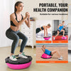 VEVOR Half Exercise Ball Trainer, 23 inch Balance Ball Trainer, 660lbs Capacity Stability Ball, Yoga Ball with Resistance Bands & Foot Pump, Strength Fitness Ball for Home Gym, Full Body Workout, Pink