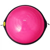 VEVOR Half Exercise Ball Trainer, 26 inch Balance Ball Trainer, 1500lbs Capacity Stability Ball, Yoga Ball with Resistance Bands & Foot Pump, Strength Fitness Ball for Home Gym Full Body Workout, Pink