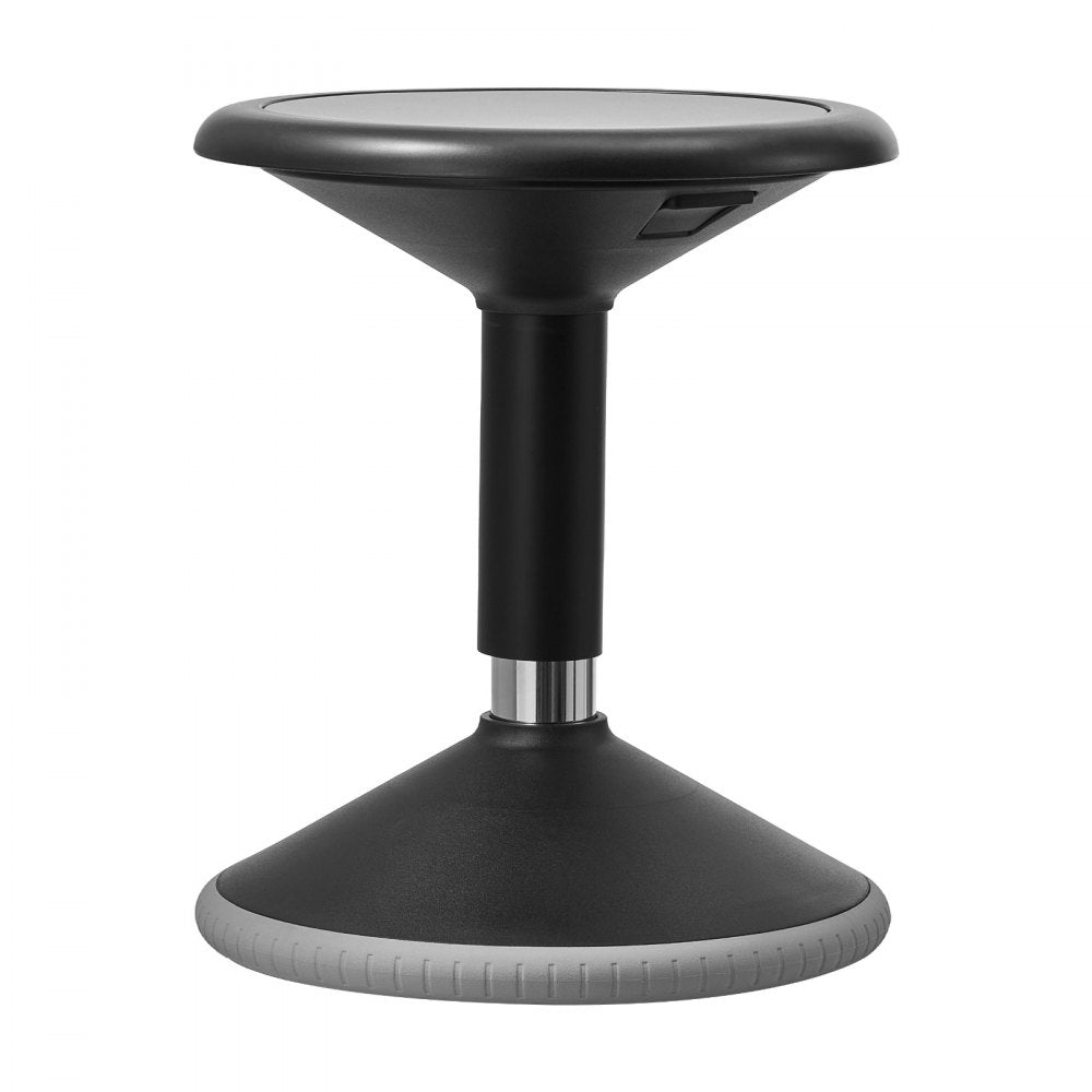 VEVOR Wobble Chair, Height-Adjustable (15.7-21.7") Active Chair, Flexible Seating Wobble Stool Made of PVC+ABS Improves Focus & Posture, Ideal for Schools, Office and Home, Age 12-18, Black